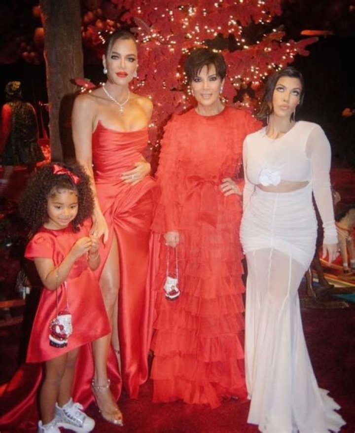 
See All the Festive Looks the Kardashian-Jenner Family Wore to Their Famous Christmas Eve Party 